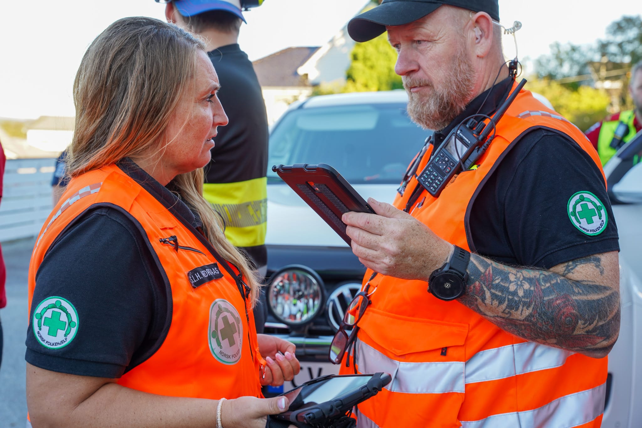 frivillige letemannskap bruker felles aksjonsstøtteverktøy på nettbrett